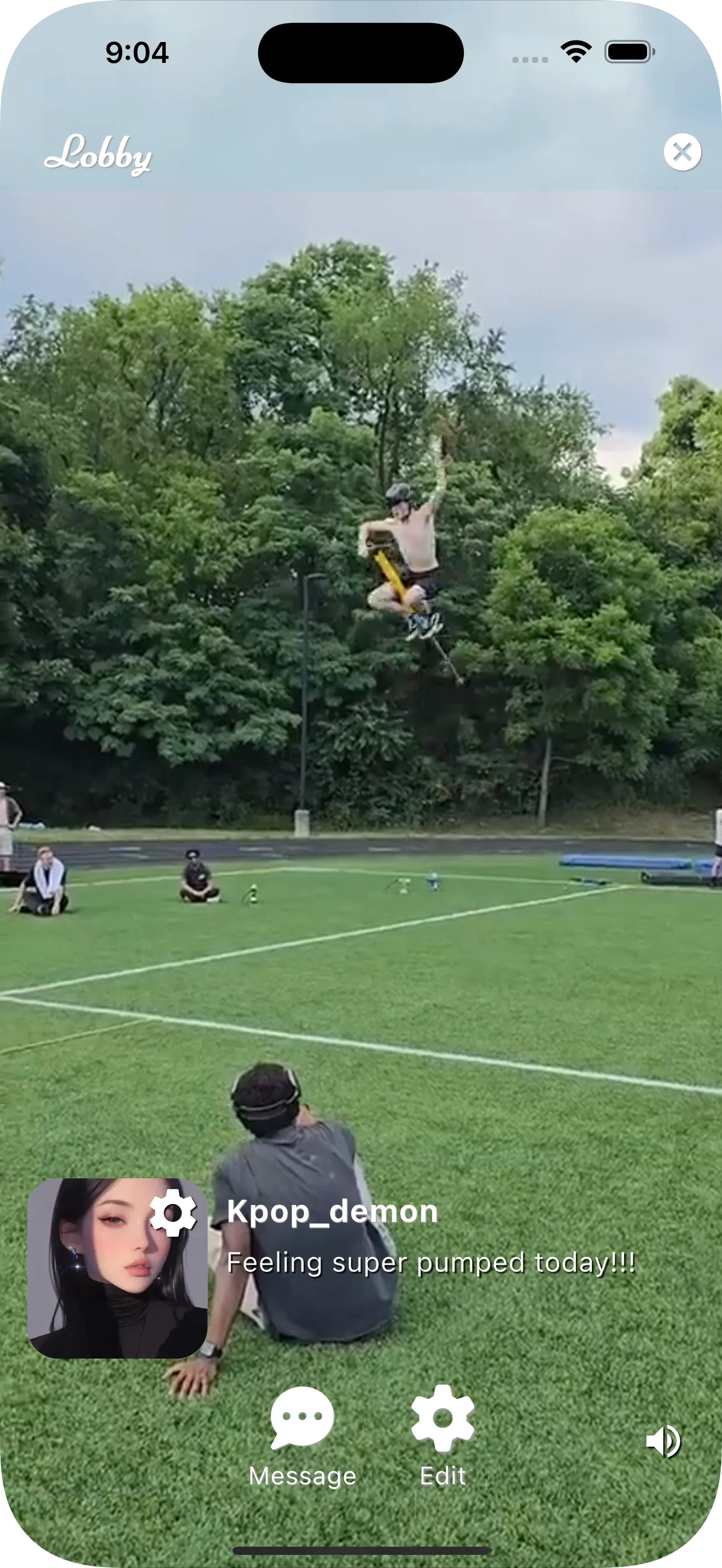 Lobby — Leave a strong impression with your video profile and engage with your streaming friends Lobby — Leave a strong impression with your video profile and engage with your streaming friends