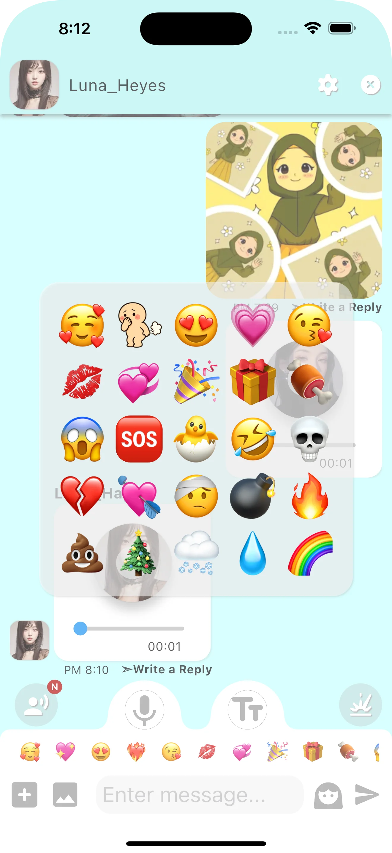 PopTalk — Enjoy chats with explosive emojis that make every message lively and exciting